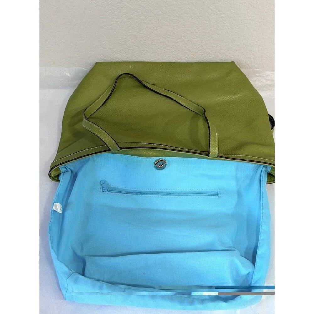 Rosetti Women’s Olive Green Tote Shoulder Bag Turquoise Lining New Without Tags